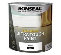 Ronseal RSLSWUTMP25L Stays ULT/Tough Matt Paint, White, 2.5 Litre