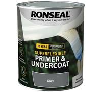 Ronseal Super Flexible Exterior Wood Primer And Undercoat 750ml Paint - Dark Gre