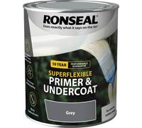 Ronseal Super Flexible Wood Primer & Undercoat 750ml Grey 2in1 Exterior Paint