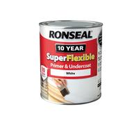 Ronseal Super Flexible Wood Primer & Undercoat White 750ml