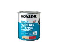 Ronseal Trade Quick Dry Interior Varnish Clear Gloss 750Ml