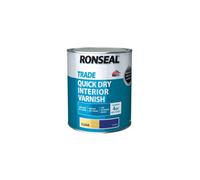 Ronseal Trade Quick Dry Interior Varnish Clear Satin 750Ml
