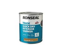 Ronseal Trade Quick Dry Interior Varnish - Medium Oak - 750ml
