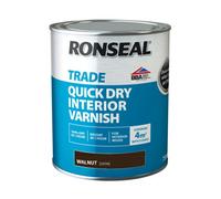 Ronseal Trade Quick Dry Interior Varnish Walnut 750Ml