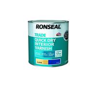 Ronseal Trade Quick Drying Interior Varnish- Clear Satin - 2.5L