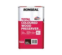 Ronseal 38590 Trade Total Wood Preserver Dark Brown 5 Litre