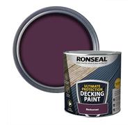 Ronseal Decking Paint – Ultimate Protection – Durable Wood Care – Blackcurrant 2.5L