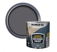 RONSEAL Ultimate DECKING Paint Slate 2.5L | Fills cracks and locks down splinters. Long-lasting all-weather protection for timber decking.
