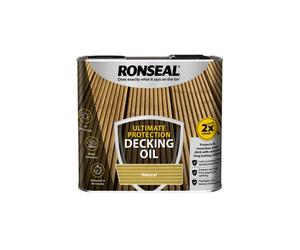 Ronseal Ultimate Natural Matt Uv Resistant Wood Oil, 2.5L