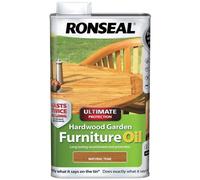 Ronseal 37358 Ultimate Protection Hardwood Garden Furniture Oil Natural Teak 1 Litre