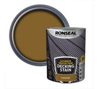 Ronseal Ultimate Protection Country Oak Matt Quick Dry Decking Wood Stain, 5L