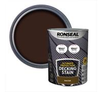 Ronseal Ultimate Protection Dark Oak Matt Decking Wood Stain, 5L