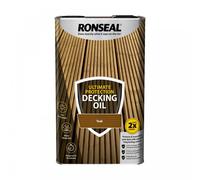 Ronseal Ultimate Protection Decking Oil 5L Colour:: Teak Ultimate Protection Decking Oil 5L
