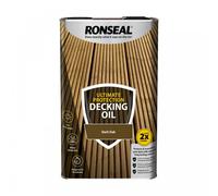 Ronseal Ultimate Protection Decking Oil 5L Decking Oil: Dark Oak Ultimate Protection Decking Oil 5L