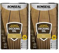 RONSEAL Ultimate Protection Decking Oil Natural 5L (Pack of 2)