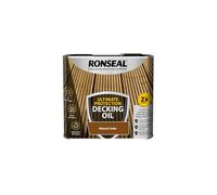 Ronseal Ultimate Protection Decking Oil - Natural Cedar - 2.5L | Nourishes and protects decking. Water repellent, UV resistant and helps prevent splitting.