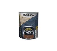 RONSEAL ULTIMATE DECKING PAINT CHESTNUT 5L | Fills cracks and locks down splinters. Long-lasting all-weather protection for timber decking.