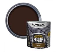 Ronseal Ultimate Protection Decking Stain Dark Oak 5L | High-durability coating resists weathering, abrasion and moisture ingress across exterior timber surfaces.