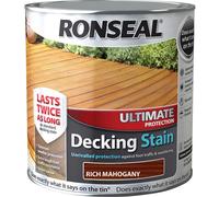 Ronseal 36909 Ultimate Protection Decking Stain Rich Mahogany 2.5 Litre