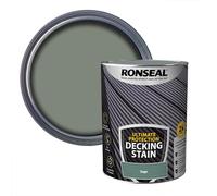 Ronseal Ultimate Protection Decking Stain Sage 5L - Long Lasting Weatherproof Finish, Slip Resistant, Durable Decking Protection for Outdoor Wood, Twice the Life of Standard Stains