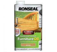 Ronseal 37355 Ultimate Protection Hardwood Garden Furniture Oil Natural Clear 500Ml