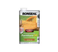 Ronseal 37358 Ultimate Protection Hardwood Garden Furniture Oil Natural Teak 1 Litre