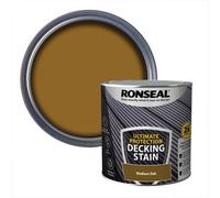 Ronseal Ultimate Protection Medium Oak Matt Quick Dry Decking Wood Stain, 2.5L