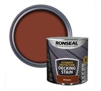 Ultimate Decking Stain 2.5LRich Mahogany [39117] | High-durability coating resists weathering, abrasion and moisture ingress across exterior timber surfaces.