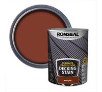 Ronseal Ultimate Protection Rich Mahogany Matt Quick Dry Decking Wood Stain, 5L