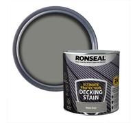 Ronseal Ultimate Protection Stone Grey Matt Quick Dry Decking Wood Stain, 2.5L
