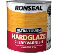 Ronseal Ultra Tough Hardglaze Varnish 750ml Clear Gloss for Doors Skirting