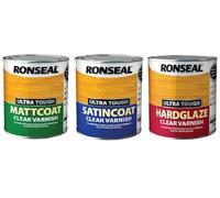Ronseal 09009 Ultra Tough Internal Clear Satincoat Varnish 250Ml