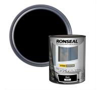 Ronseal Upvc Paint Black Satin 2.5L, Black