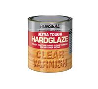 Ronseal UTVHG250 250ml Ultra Tough Hardglaze Internal Clear Gloss Varnish