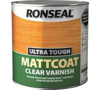 Ronseal UTVM25L Ultra Tough Internal Clear Mattcoat Varnish 2.5 Litre