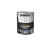 Ronseal One Coat Cupboard Paint Water Based, White - Satin 750ml