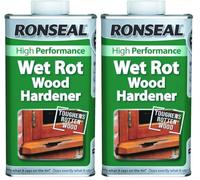 Ronseal Wet Rot Wood Hardener - 250ml (Pack of 2)
