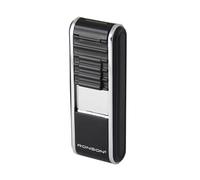 Ronson Curtain jet flame gas lighter black