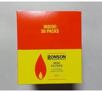 RONSON Disposable Mini Filters 30 x 10 Packs Full Box