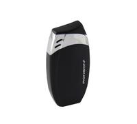 Ronson Lady Carla tear drop gas lighter black with soft flame, RL13013blk