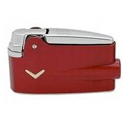 Ronson Premier Varaflame flint action gas lighter Red finish