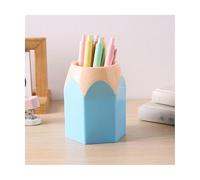 RONSSEN Creative Pen Holder Large Capacity Pencil Head Contrast Color Storage Bucket Suitable for Offices Classrooms Dormitories