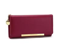 RONSSEN Wallets for Women Wallet Women Large Capacity Clutch Purse For Ladies Card Holder Zipper Coin Travel Pocket 2-fold Hasp Clutch For Women credit card, Rojo, One Size