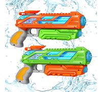 RONSTONE 2 Pack Water Guns for Kids - 280ML Capacity Water Pistol with 8.8M Long Range, Water Pistols for Kids Adults Outdoor Summer Pool Garden Water Fight Party
