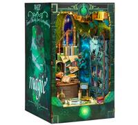 RONSTONE Book Nook - Miniature Dollhouses Kit - DIY Dollhouse Booknook Bookshelf Insert with LED Light and Dust Cover for Adults Teenagers Over 14 Years