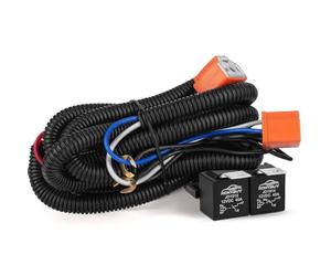 Ronybuy H4 Relay Harness 9003 Headlight Relay Wiring Kit Ceramic Socket Plugs for 7x6 5x7 H6054 6054 Headlights Conversion Kit, Fix Dual Ground Problem