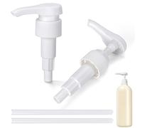 Ronyes 2 Pack Replacement Pump Lid for Aveda 33.8 oz 1 Liter Shampoo Bottle, 28/410 Dispenser for Daily Hair Care and Shower Routine, White