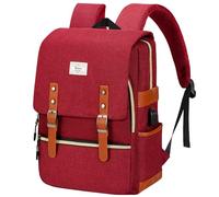Ronyes Unisex College Laptop Backpack Up to 15.6 Inch Waterproof School Backpack School Backpack, JujuberedwithUSB, 15.6 inches