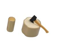 Ronyme 1:12 Axe and Wooden Stake Set Terrarium Figurine Sturdy Landscape Ornament Dollhouse Decoration Mini Garden Accessories Set, Light Brown