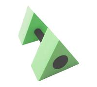 Ronyme 1-Piece Triangle Aquatic Dumbbell, Foam aquatic dumbbell Barbell, turquoise Pool Fitness Equipment for children Adults, High Buoyancy & Variable drag, Water Aerobic Exercise